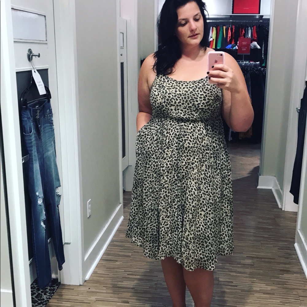 Torrid midi leopard dress